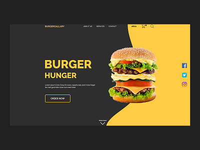 Burger Club apps branding design homepage landingpage typography ui design ux web website