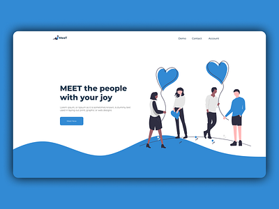 MeeT Dri figma homepage landingpage typography ui design ui ux design web