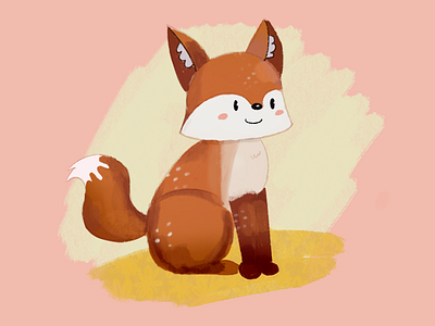 Fantastic Mr.Fox 🦊 colorful cute flat fox illustration