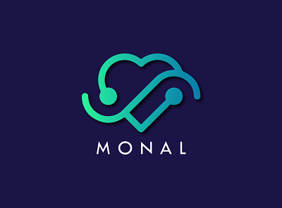 MONAL POLYCLINIC 1 animation app flat icon lo logo logo design logodesign logos logotype minimal typography ui ux vector web
