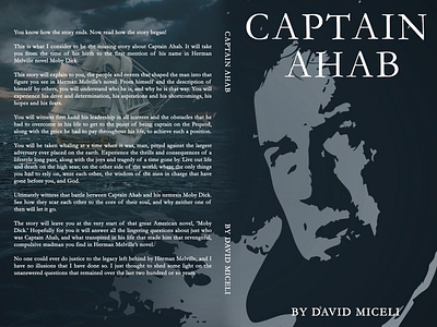 Book cover design Captain Ahab