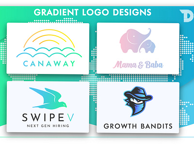 Gradient logo designs