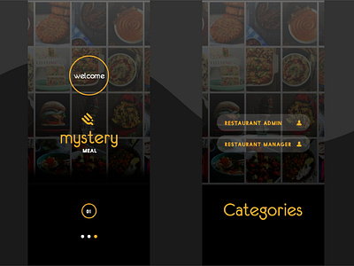 Mystery meal app design