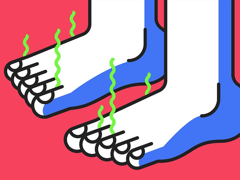 Smelly Feet for GQ feet gq grooming illustration smelly