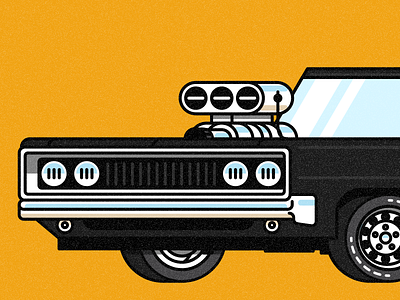 '70 Charger 1970 charger automobile car dodge engine illustration motor tires transportation vehicle