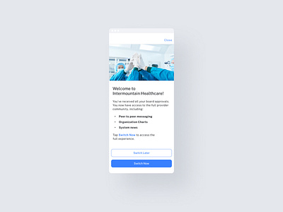 Welcome Screen for Medical App mobile ui ux