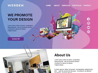 werben website template