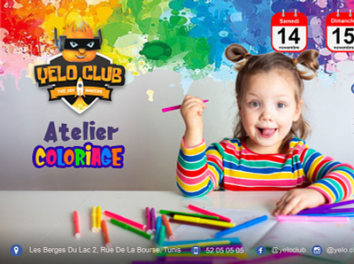 Affiche Club coloriage - Coloring Club poster V2