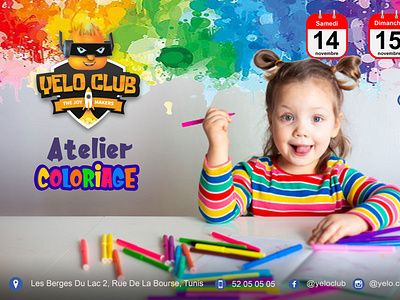 Affiche Club coloriage  - Coloring Club poster V2