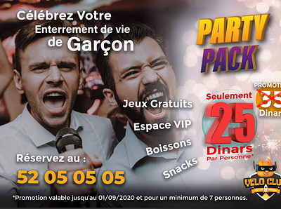 pack party Enterement de vie de garcon celebrating enterement garcon pack party poster vie