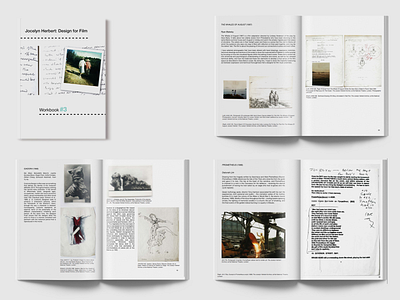 Exhibition Workbook: Jocelyn Herbert archives book cover book design catalogue catalogue design cover design graphic design photography