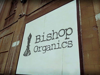 Bishop Organics Logo branding chess identity jewelry logo wood wordmark
