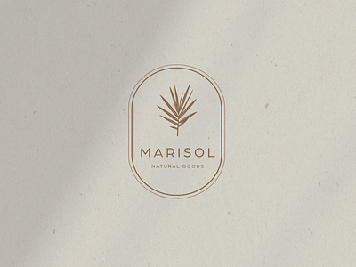 Marisol Primary Logo branding design illustration logo logo design minimal natural neutral store branding