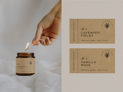 Marisol Candle Labels branding candle design illustration label logo logo design minimal natural packaging