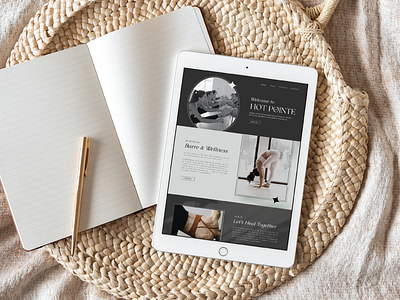 Hot Pointe Landing Page branding design landing page minimal mockup natural