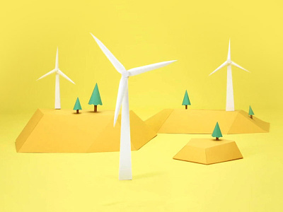 Windmills animation commercial ibm paper video watson