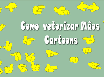 como Vetorizar Mãos - how draw hands 2d character 2dart character design flat illustration illustrator vector