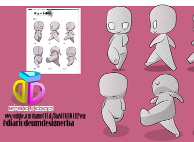treino movimento ( moves training) 2d character 2dart character deform design flat illustrator vector