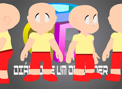 3D CHARACTER TURN AROUND 2d 2d character 2danimation 2dart aftereffects character flat illustration illustrator modelo vector