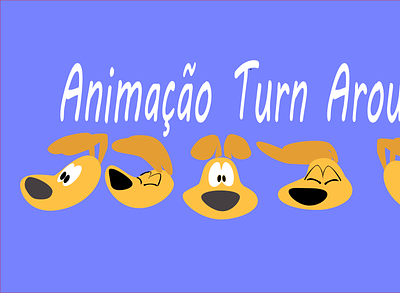 tur around dog 2d 2danimation aftereffects flat illustration illustrator turnaround vector