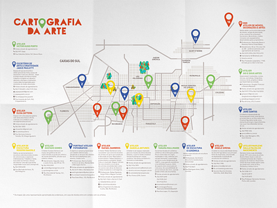 Cartografia da Arte art artists geo map pin poster search