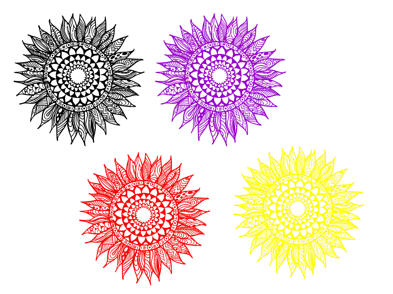 Free Free 121 Cricut Half Sunflower Svg SVG PNG EPS DXF File