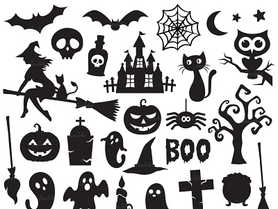 halloween icon vector 1 design halloween illustration svg typography