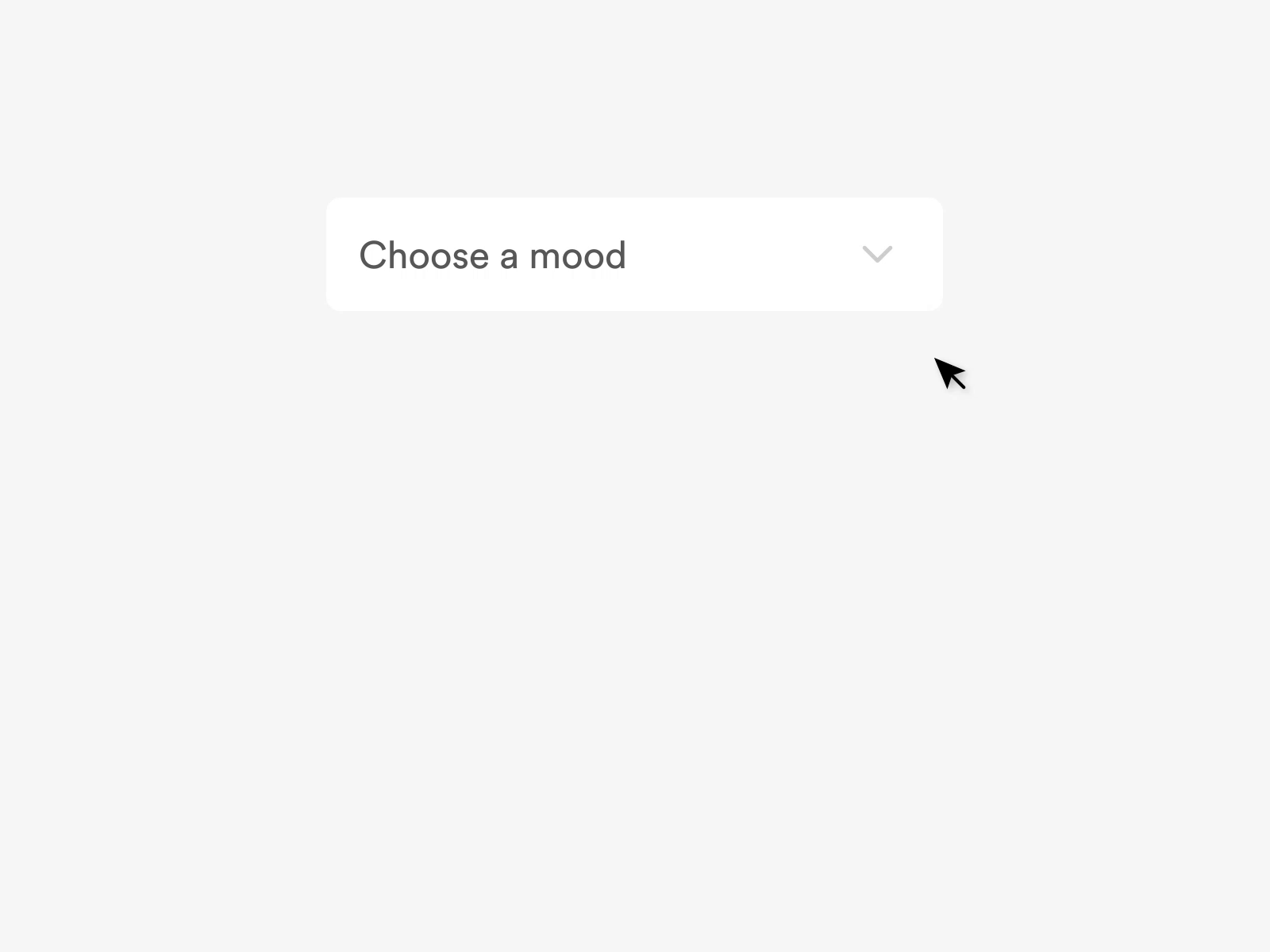 Animated dropdown menu by Júlia Cameira on Dribbble