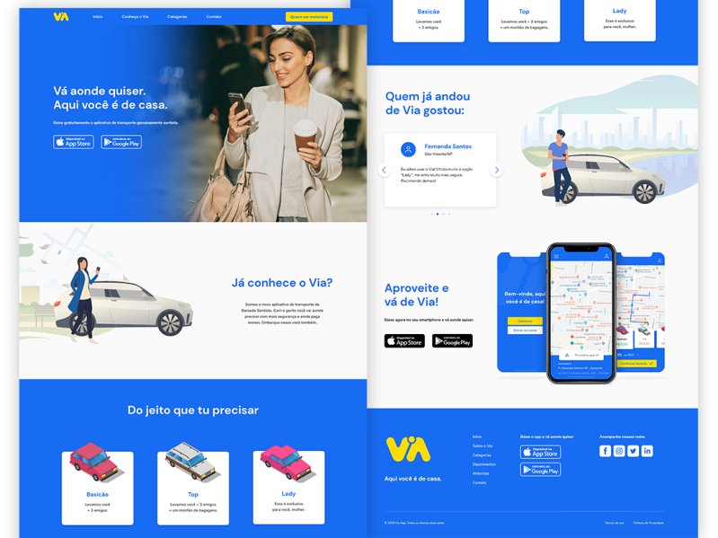 Daily UI | Landing Page by Júlia Cameira on Dribbble