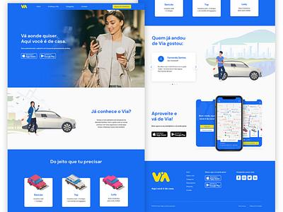 Daily UI | Landing Page app blue car dailyui design landing page landingpage ui uidesign