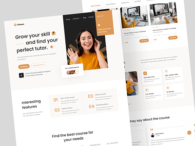 Sianux - Online Course Landing Page