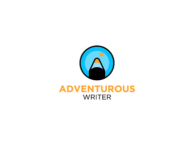 Adventurous Writer adventure brand brand identity branding branding and identity buy buy logo buy now for sale logo logo design logos logoset logosketch logotype minimal minimalist logo minimalist logo design mountain writer