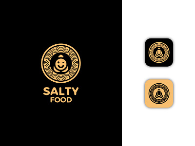 Salty Food brand brand identity branding branding and identity branding design buy logo buy now food food app food logo for sale logo logos logotype minimal minimalist minimalist logo