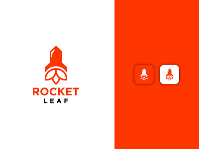 Rocket Leaf brand brand identity brandidentity branding branding and identity buy buy logo forsale leaf logos logotype minimal minimalist natural rocket logo