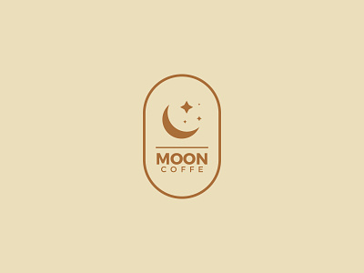 Moon Coffee brand brand identity branding branding design coffee coffeeshop logo a day logo mark logotype minimal minimalist modern moon