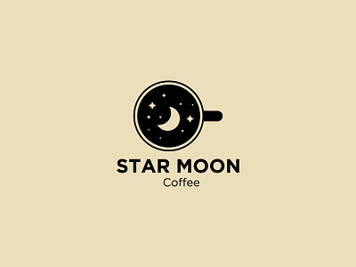 Star Moon Coffee brand brand design brand identity branding concept coffee coffeeshop logos logos idea logotype minimal minimalist minimalist logo minimalist logo design