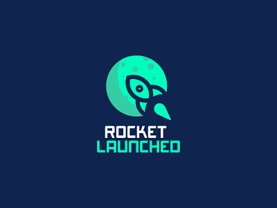 Rocket Launched astronomy brand brand identity branding branding and identity branding design logoset logotype minimal minimalist logo minimalistic rocket rocket logo star