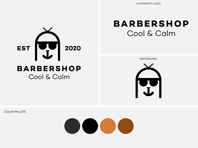 Barbershop 2 barbershop brandidentity branding branding and identity branding design illustration logo logodesign logotype minimal minimalist minimalistic