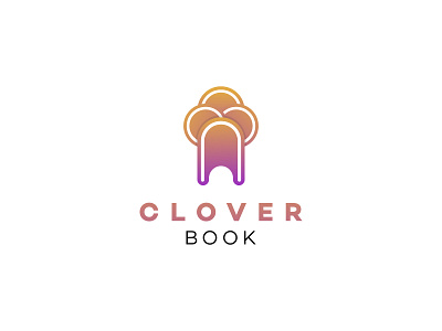 Clover Book book brand brand design brandidentity branding clover logo design logomark logotype