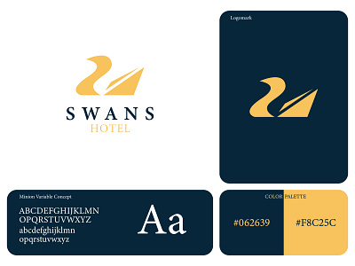 Logo Brand Identity - Swans Hotel brand brand identity branding hotel hotel branding hotel logo identity identity branding logo logomark logoprocess logos logosketch logotype minimal minimalist need logo