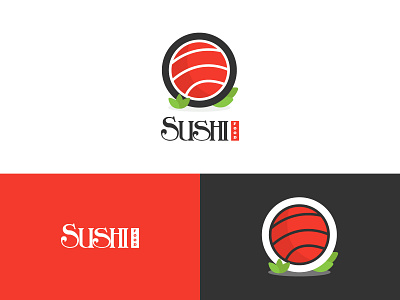 Sushi Food art brand brand design brand identity branding design food food app food illustration food logo japan logo logo design logomaker logotype sushi sushi logo sushi roll