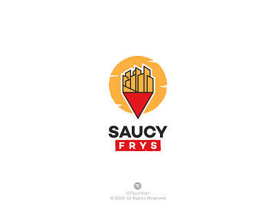 Saucy Frys Logo Design app logo awesome logo brand identity branding branding agency branding design foodlogo franchises french fries logo design logomaker logomark logotype minimalist design minimalist logo minimalist logo design modern logo restaurant restaurant logo saucy