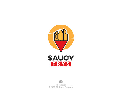 Saucy Frys Logo Design