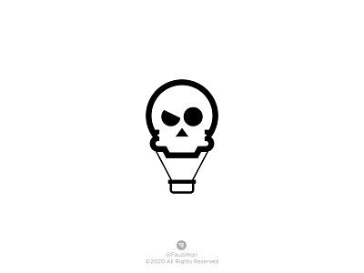 balloon skull - logo design balloon balloon logo brand branding branding identity geometric line logo logo brand logomark logotype sketch skull skull art skull logo