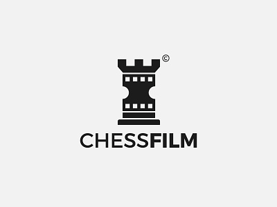 ChessFilm Logo Design brand brand identity brandidentity branding chess chessboard concept film film logo logomaker logomark logotype mark mark logomark brandmark minimalist minimalist logo