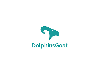 DolphinsGoat - Logo Design animal animal logo brand brand identity branding branding design dolphin dolphin logo goat goat logo logo logoconcept logos minimal minimalist modern logo negative space negative space logo