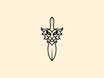 Lion Sword - Logo Design brand branding identity kinglion lion lionlogo logo logoawesome logodesign logomark logotype luxury mark minimal minimalist sword swordlogo