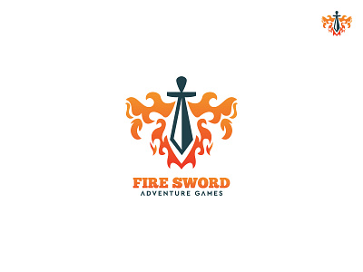 Fire Sword - Logo Design brand branding