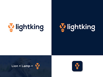 Lightking - Logo Design animal animallogo brand brandidentity branding businesslogo buylogo companylogo identity lamp lamplogo lion lionlogo logo logoanimal logodesign logominimalis logos logotype needlogo