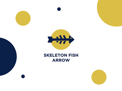 Skeleton Fish Arrow Logo